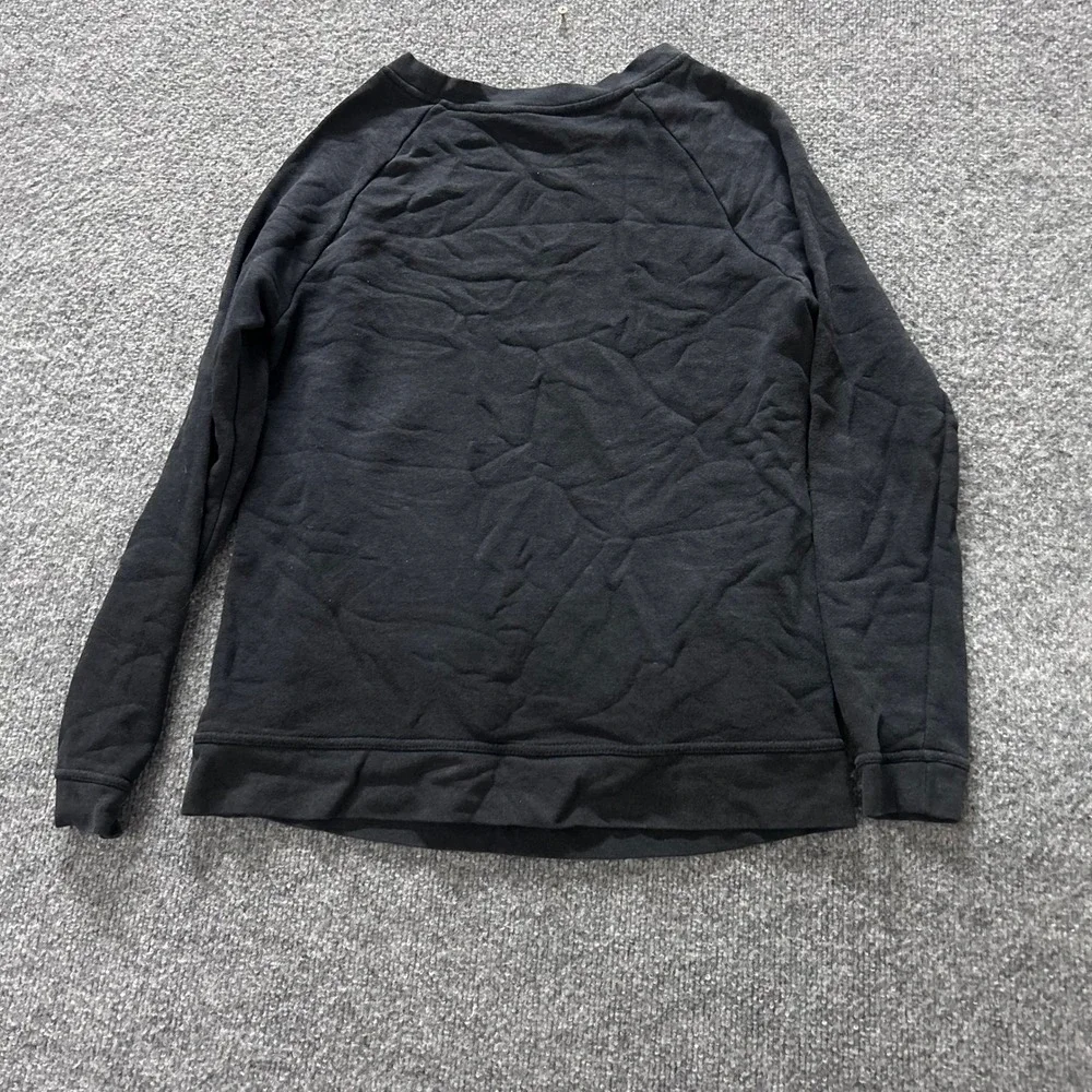 Nike Sweatshirt Womens Size S Black Viscose Blend Raglan Sleeve Athletic Top